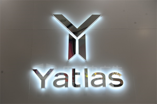 水晶底背发光字